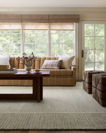 Chris Loves Julia x Loloi - Briggs Sage / Ivory 7-9in x 9-9in Area Rug - BRISBRG-01SGIV7999 veiw 2