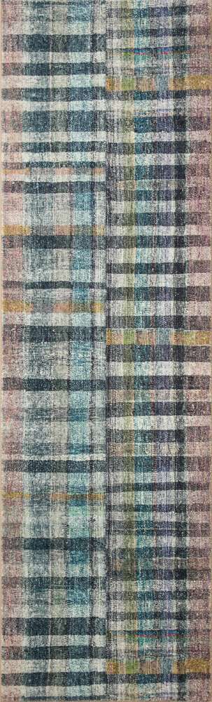 Chris Loves Julia x Loloi - Humphrey Plum / Multi 2-3in x 7-6in Runner Rug - HUMRHUM-04PLML2376 veiw 1