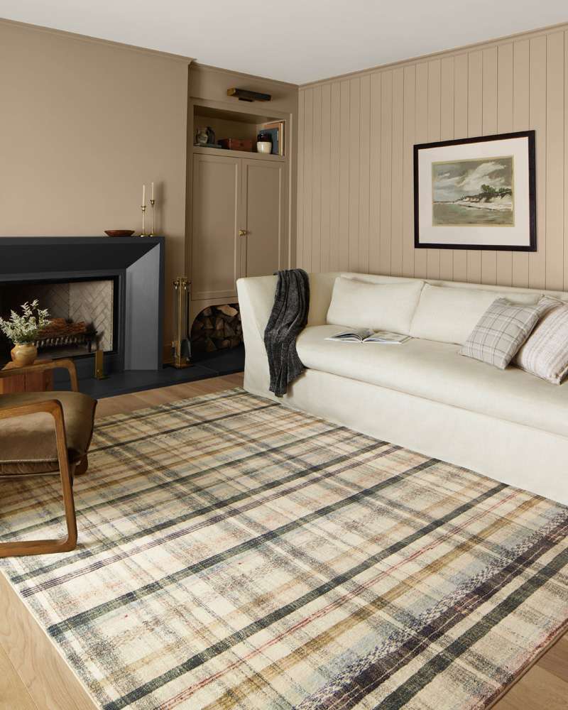 Chris Loves Julia x Loloi - Humphrey Ivory / Multi 8-3in x 11-3in Area Rug - HUMRHUM-02IVML83B3 veiw 3