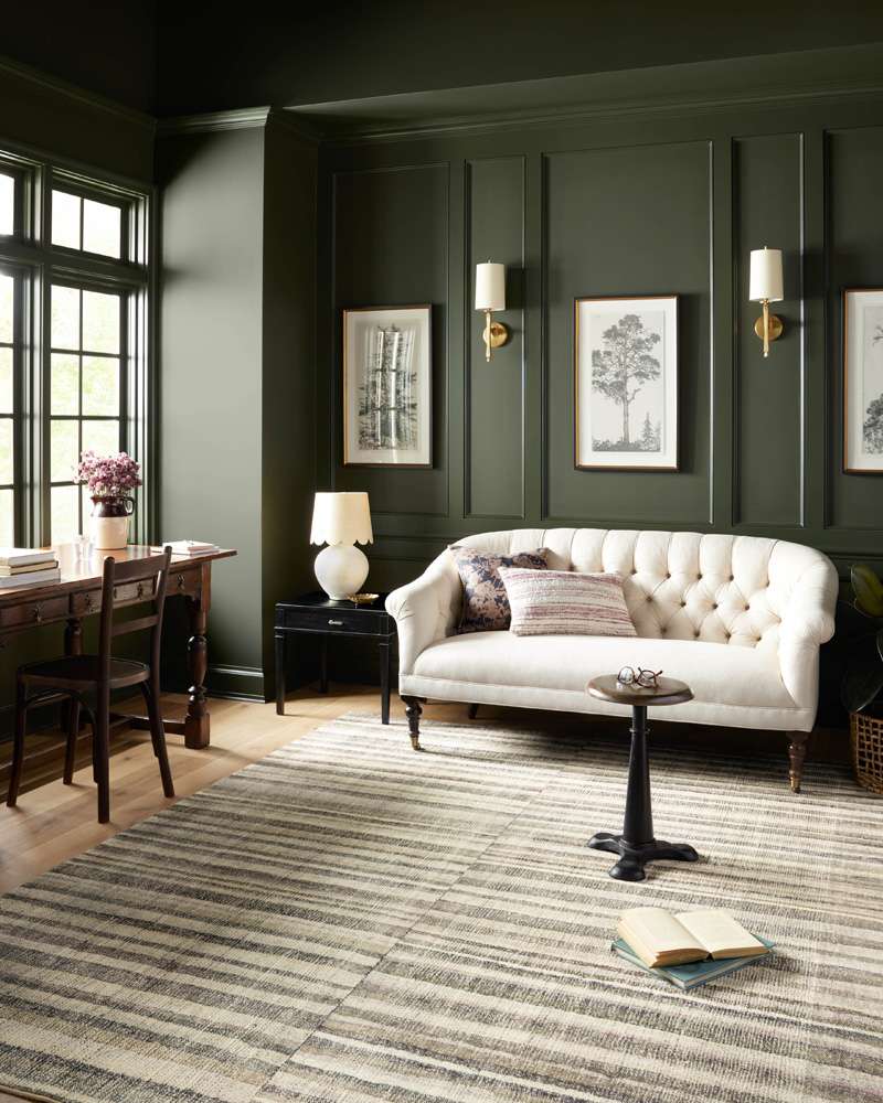 Chris Loves Julia x Loloi - Humphrey Natural / Moss 8-3in x 11-3in Area Rug - HUMRHUM-01NAMO83B3 veiw 2
