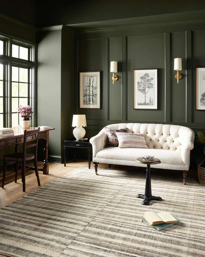 Chris Loves Julia x Loloi - Humphrey Natural / Moss 8-3in x 11-3in Area Rug - HUMRHUM-01NAMO83B3 veiw 2