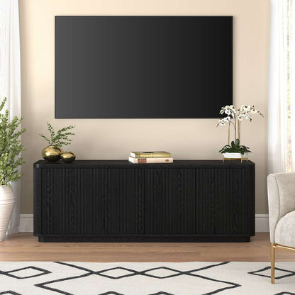 Hudson & Canal - Easton Rectangular TV Stand for TVs up to 75in in Black Grain - TV2141 veiw 6