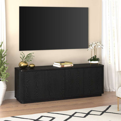 Hudson & Canal - Easton Rectangular TV Stand for TVs up to 75in in Black Grain - TV2141 veiw 7