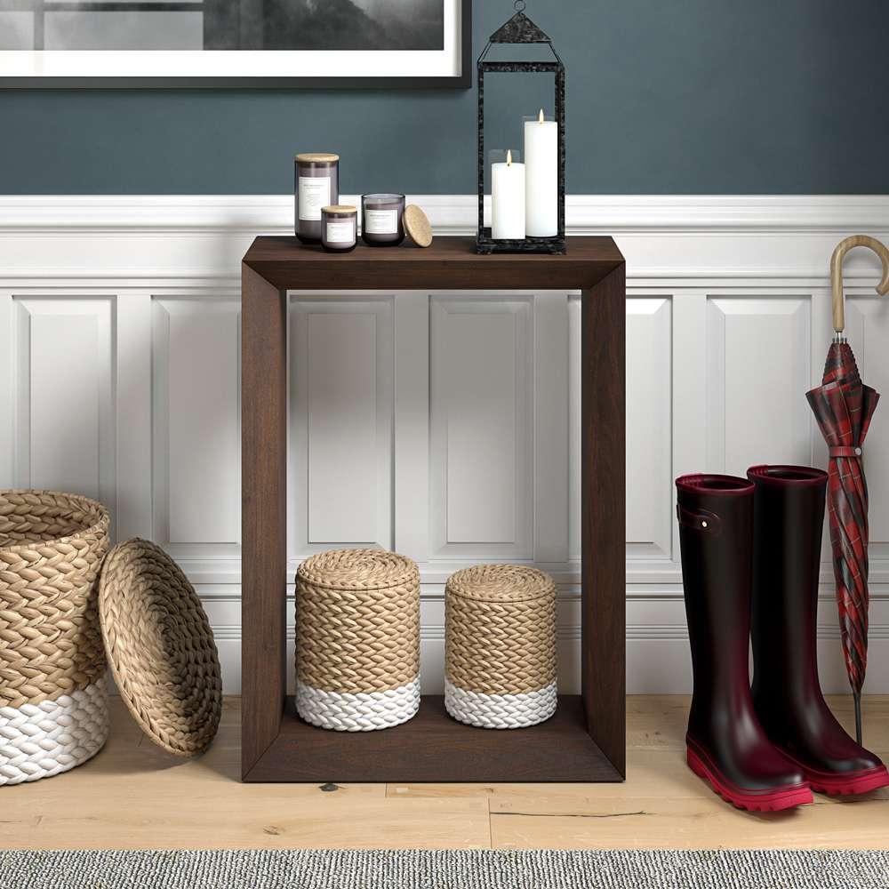 Hudson & Canal - Osmond 22in Wide Rectangular Console Table in Alder Brown - AT2135 veiw 5