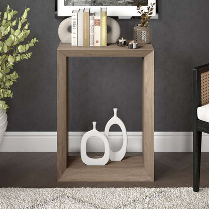Hudson & Canal - Osmond 22in Wide Rectangular Console Table in Antiqued Gray Oak - AT2133 veiw 5