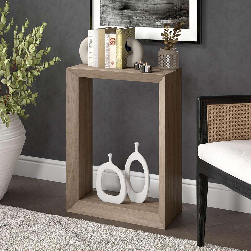 Hudson & Canal - Osmond 22in Wide Rectangular Console Table in Antiqued Gray Oak - AT2133 veiw 6