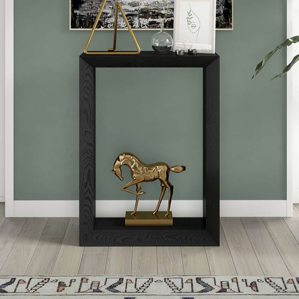 Hudson & Canal - Osmond 22in Wide Rectangular Console Table in Black Grain - AT2132 veiw 5