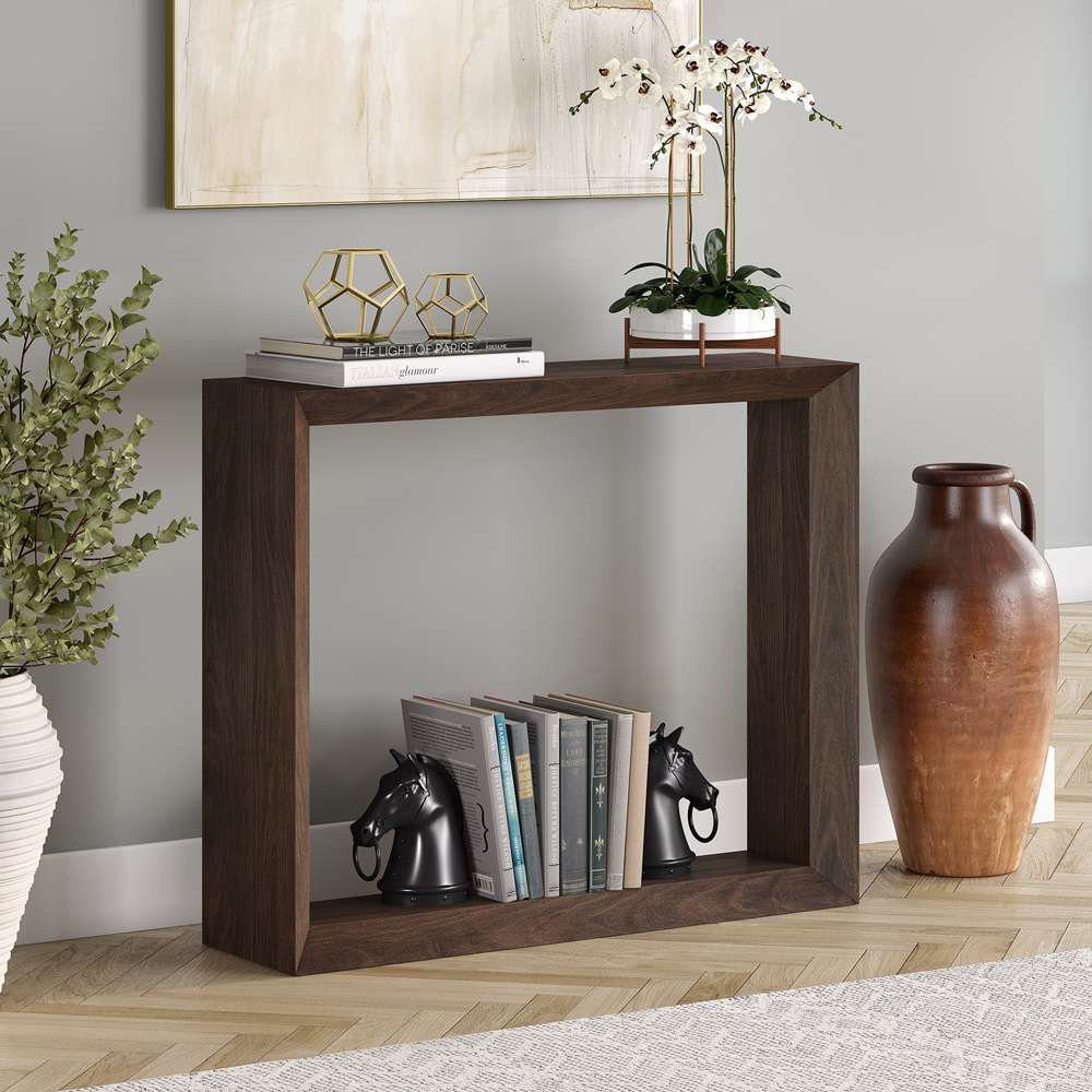 Hudson & Canal - Osmond 36in Wide Rectangular Console Table in Alder Brown - AT2117 veiw 4