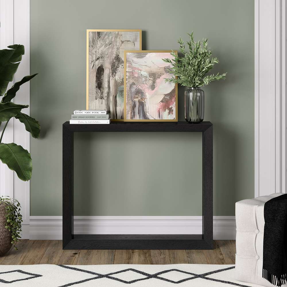 Hudson & Canal - Osmond 36in Wide Rectangular Console Table in Black Grain - AT2114 veiw 6