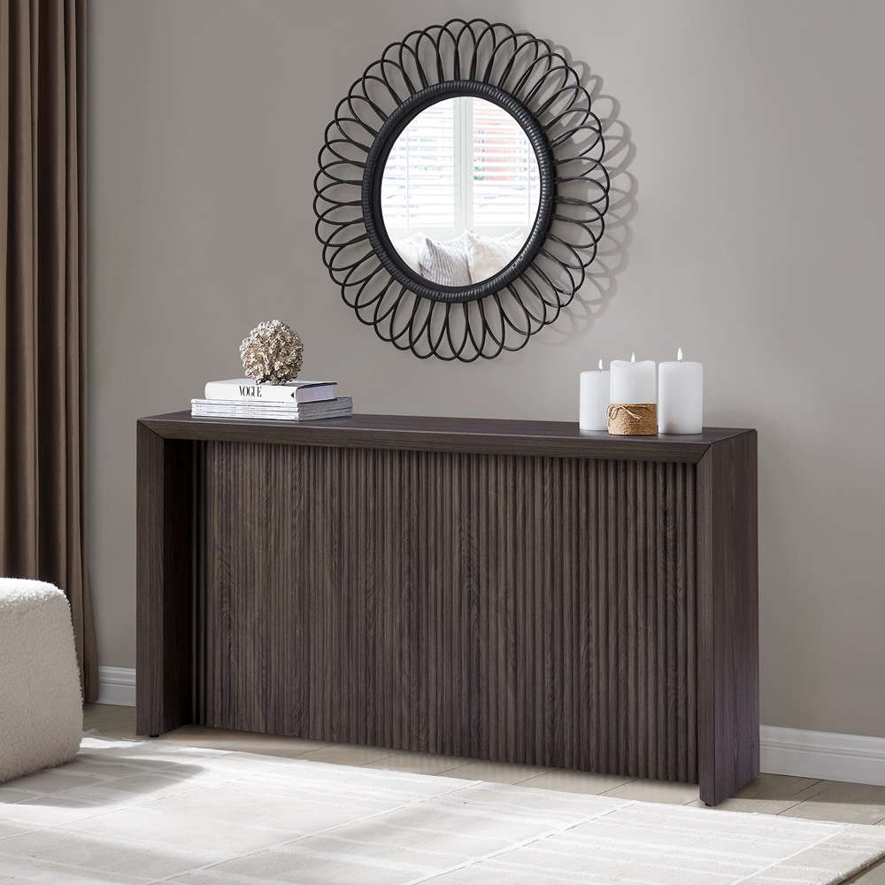 Hudson & Canal - Piedmont 56in Wide Rectangular Console Table in Alder Brown - AT2124 veiw 5