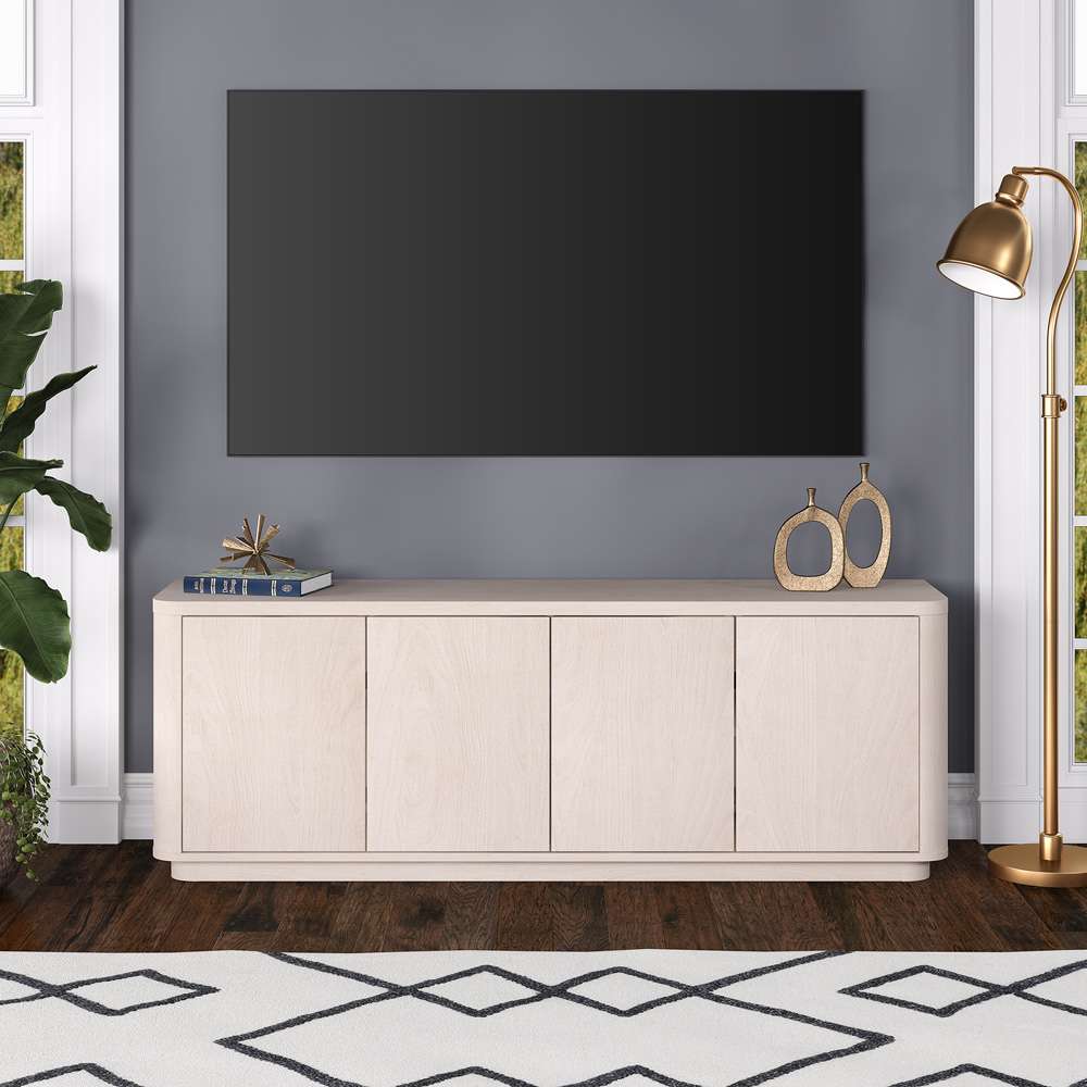 Hudson & Canal - Plympton Rectangular TV Stand for TVs up to 75in in Alder White - TV2140 veiw 6