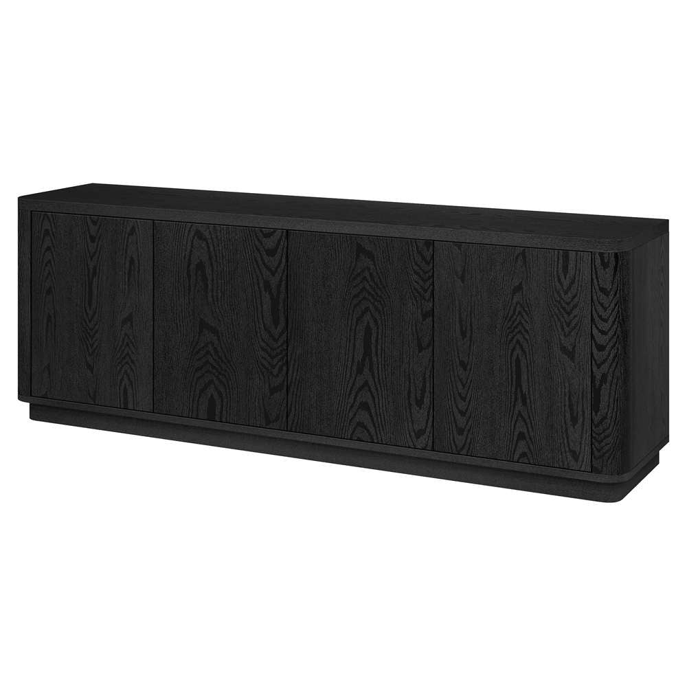 Hudson & Canal - Plympton Rectangular TV Stand for TVs up to 75in in Black Grain - TV2137 veiw 3