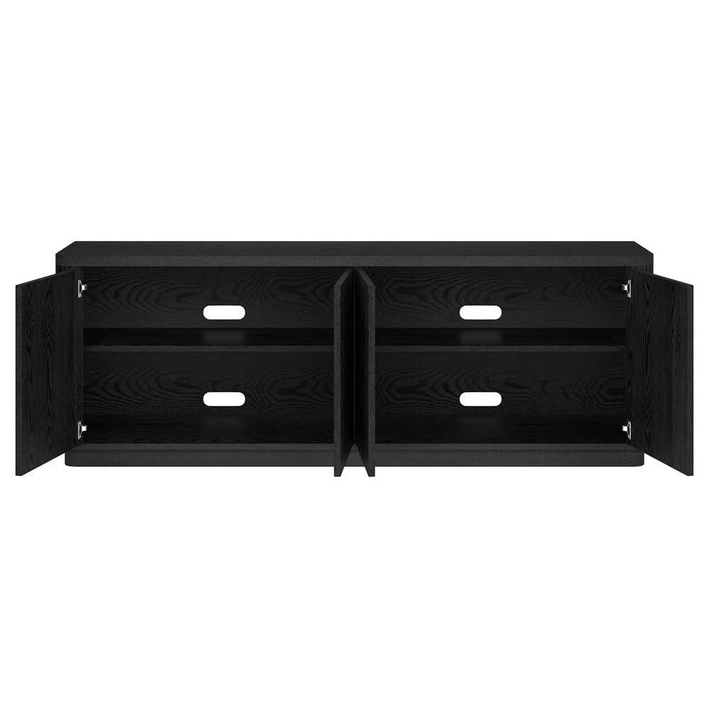 Hudson & Canal - Plympton Rectangular TV Stand for TVs up to 75in in Black Grain - TV2137 veiw 4
