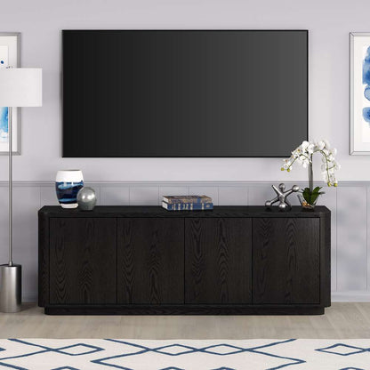 Hudson & Canal - Plympton Rectangular TV Stand for TVs up to 75in in Black Grain - TV2137 veiw 6