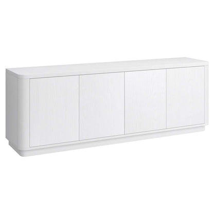 Hudson & Canal - Plympton Rectangular TV Stand for TVs up to 75in in White - TV2138 veiw 1