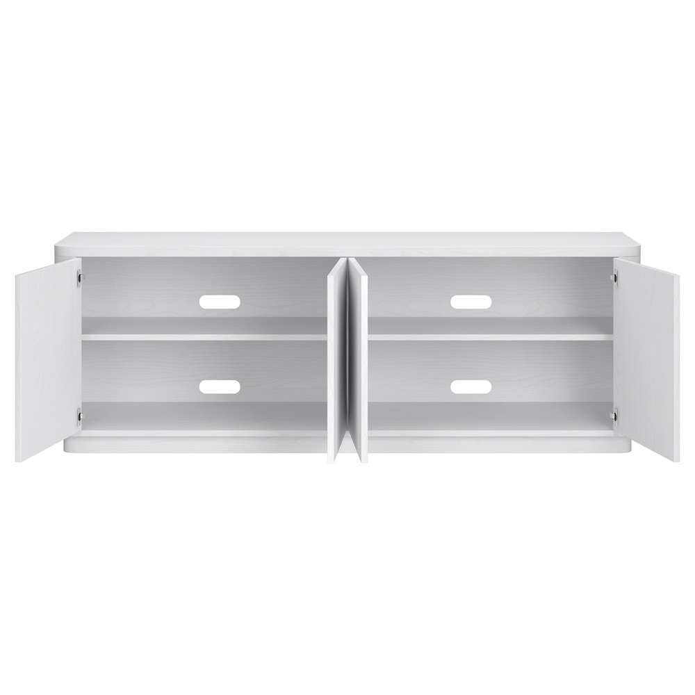 Hudson & Canal - Plympton Rectangular TV Stand for TVs up to 75in in White - TV2138 veiw 4