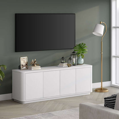 Hudson & Canal - Plympton Rectangular TV Stand for TVs up to 75in in White - TV2138 veiw 7