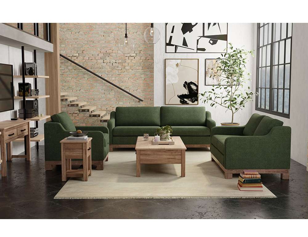 IFD - Samba - Wooden Frame & Base, Two-Cushion Sofa - IUP298-SOF-111-A veiw 2
