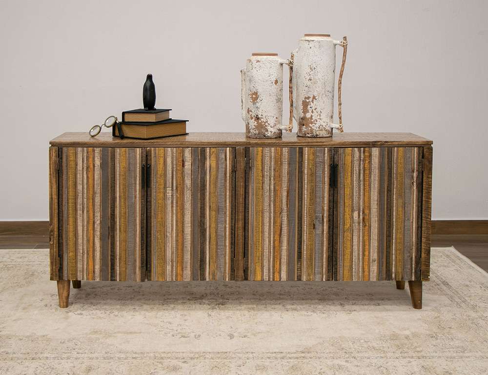 IFD - Tiza - 4 Doors, Console Yellow, multicolor doors - IFD1981CNSYL veiw 2