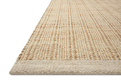 Jean Stoffer x Loloi - Cornwall Ivory / Natural 7-9in x 9-9in Area Rug - CORWCRN-01IVNA7999 veiw 3