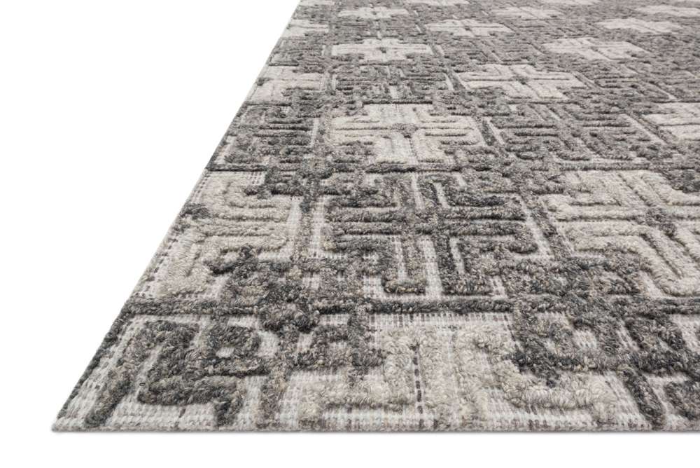 Loloi - Ehren Charcoal / Fog 18in x 18in Sample Rug - EHREEHR-01CCFG160S veiw 2