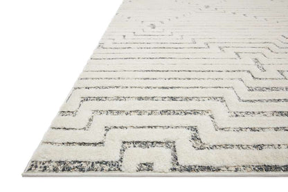 Loloi - Hagen White / Sky 18in x 18in Sample Rug - HAGEHAG-03WHSC160S veiw 3