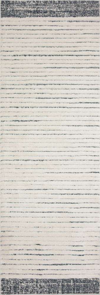 Loloi - Hagen White / Ocean 2-7in x 10-10in Runner Rug - HAGEHAG-01WHOC27AA veiw 1