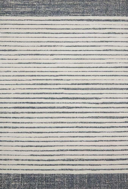 Loloi - Hagen White / Ocean 5-3in x 7-8in Area Rug - HAGEHAG-01WHOC5378 veiw 1