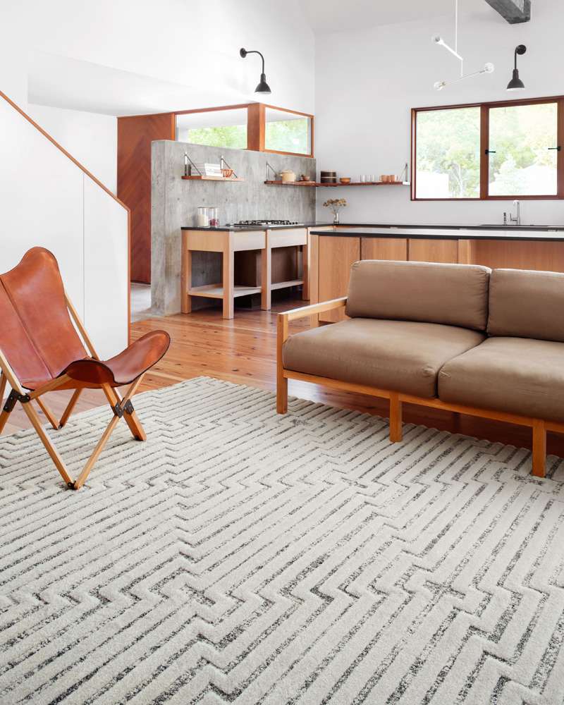 Loloi - Hagen White / Sky 6-7in x 9-2in Area Rug - HAGEHAG-03WHSC6792 veiw 2