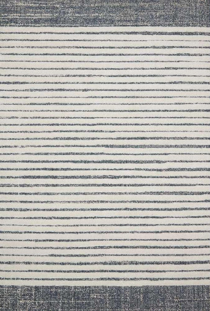 Loloi - Hagen White / Ocean 7-10in x 10-10in Area Rug - HAGEHAG-01WHOC7AAA veiw 1