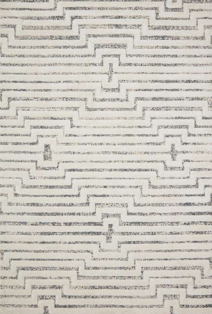 Loloi - Hagen White / Sky 7-10in x 10-10in Area Rug - HAGEHAG-03WHSC7AAA veiw 1