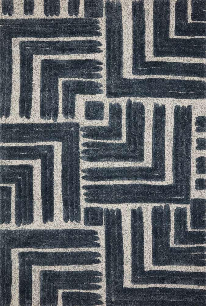 Loloi - Hagen Blue / White 9-6in x 13 Area Rug - HAGEHAG-05BBWH96D0 veiw 1