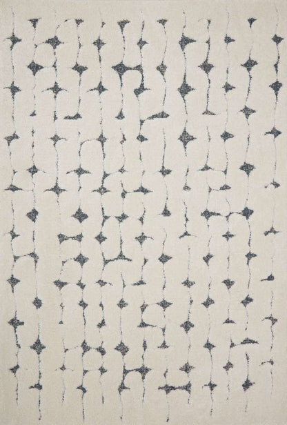 Loloi - Hagen White / Navy 9-6in x 13 Area Rug - HAGEHAG-04WHNV96D0 veiw 1