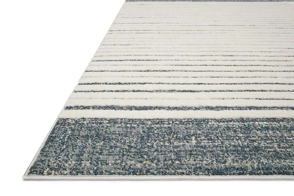 Loloi - Hagen White / Ocean 9-6in x 13 Area Rug - HAGEHAG-01WHOC96D0 veiw 3