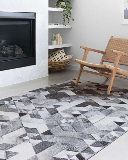 Loloi - Maddox Grey / Ivory 18in x 18in Sample Rug - MADDMAD-03GYIV160S veiw 2
