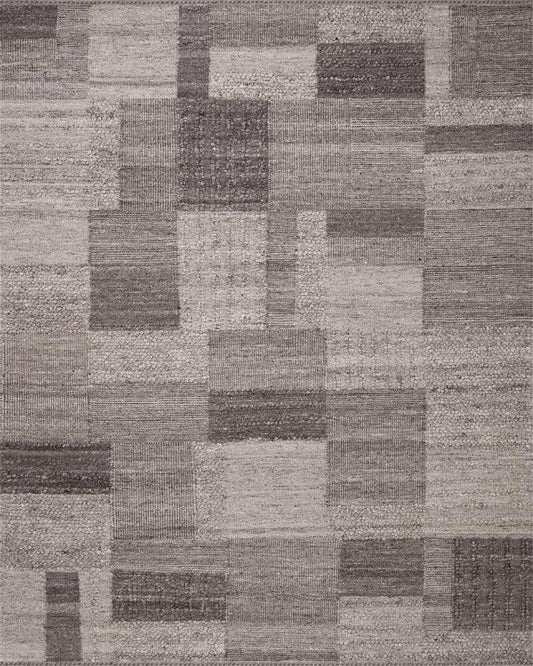 Loloi - Manfred Charcoal / Dove 7-9in x 9-9in Area Rug - MANFMAN-01CCDV7999 veiw 1