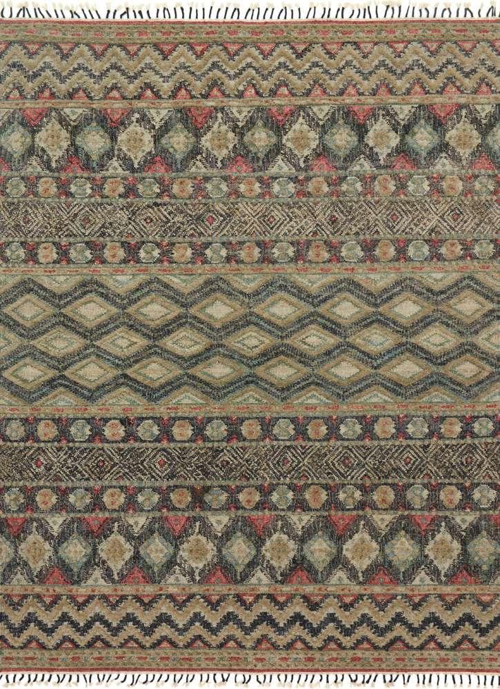 Loloi - Owen Indigo / Sage 18in x 18in Sample Rug - OWENOW-03INSG160S veiw 1