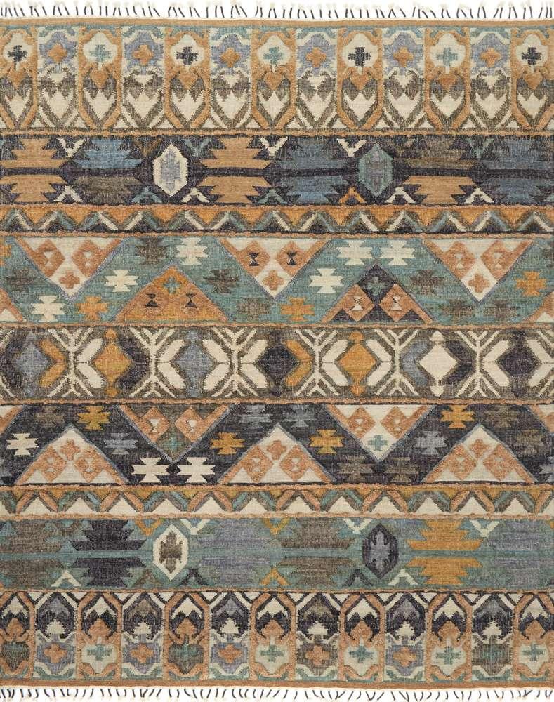 Loloi - Owen Ocean / Camel 18in x 18in Sample Rug - OWENOW-02OCCA160S veiw 1