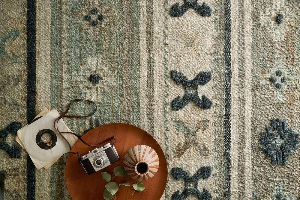 Loloi - Owen Aqua / Ink 5-0in x 7-6in Area Rug - OWENOW-01AQIK5076 veiw 2