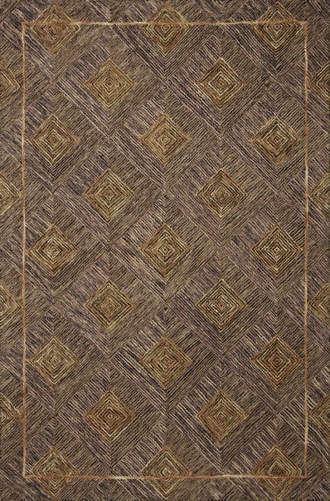 Loloi - Varena Plum / Gold 18in x 18in Sample Rug - VAREVAR-04PLGO160S veiw 1