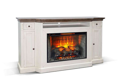 Sunny Designs -  72in Media Console with Electric Fireplace - K3650MB-2S veiw 1