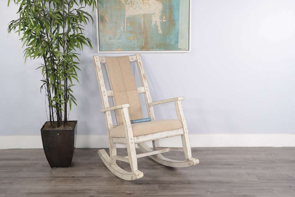 Sunny Designs - Marina -  White Sand Rocker, Cushion Seat & Back - 1935WS veiw 2