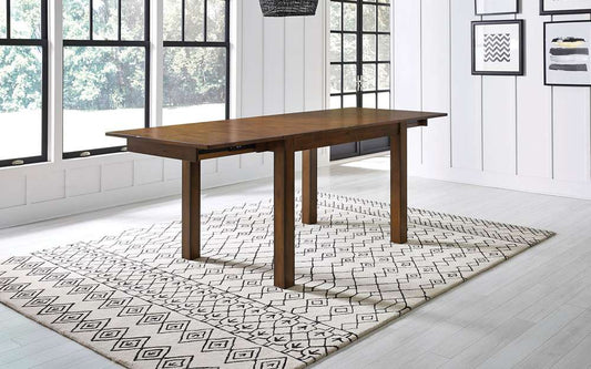 A-America - Mariposa 64in - 100in Gathering Height Leg Table with (2) 18in Butterfly Leaves, Rustic Whiskey Finish - MRPRW6701 veiw 1