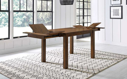 A-America - Mariposa 64in - 100in Gathering Height Leg Table with (2) 18in Butterfly Leaves, Rustic Whiskey Finish - MRPRW6701 veiw 5