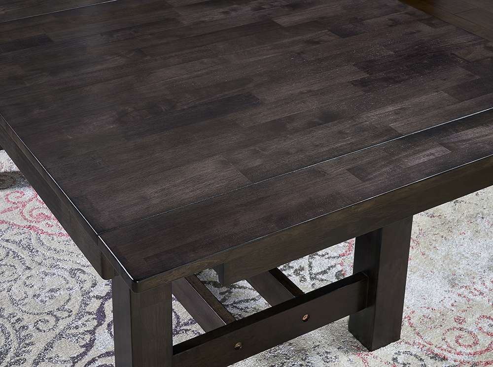 A-America - Mariposa 78in - 132in Trestle Table with (3) 18in Butterfly Leaves, Warm Grey Finish - MRPWG6081 veiw 4