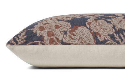 Chris Loves Julia x Loloi - Matilda Navy / Clay 18 x 18 Pillow - P086PCJ0008NVCGPIL1 veiw 3
