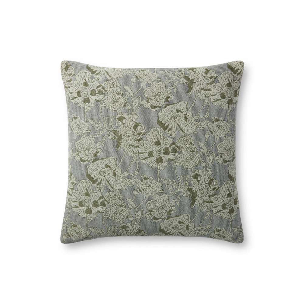 Chris Loves Julia x Loloi - Matilda Silver Sage 18 x 18 Pillow - P086PCJ0008SISGPIL1 veiw 1