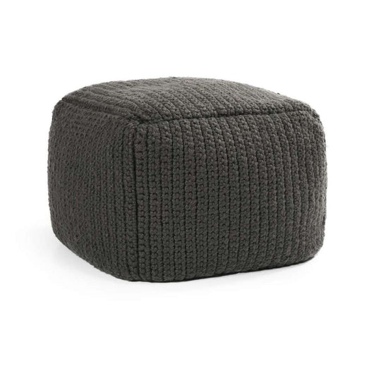 Classic Home - Performance  Prism Dark Gray Pouf 18x18x14 - VP10033 veiw 1