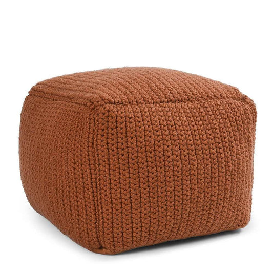 Classic Home - Performance  Prism Terracotta Pouf 18x18x14 - VP10036 veiw 1