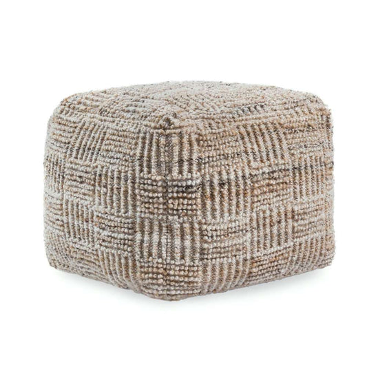 Classic Home - Performance Vico Caramel Multi Pouf 18x18x14 - VP12224 veiw 1